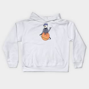 Trippy Melting Snowman Kids Hoodie